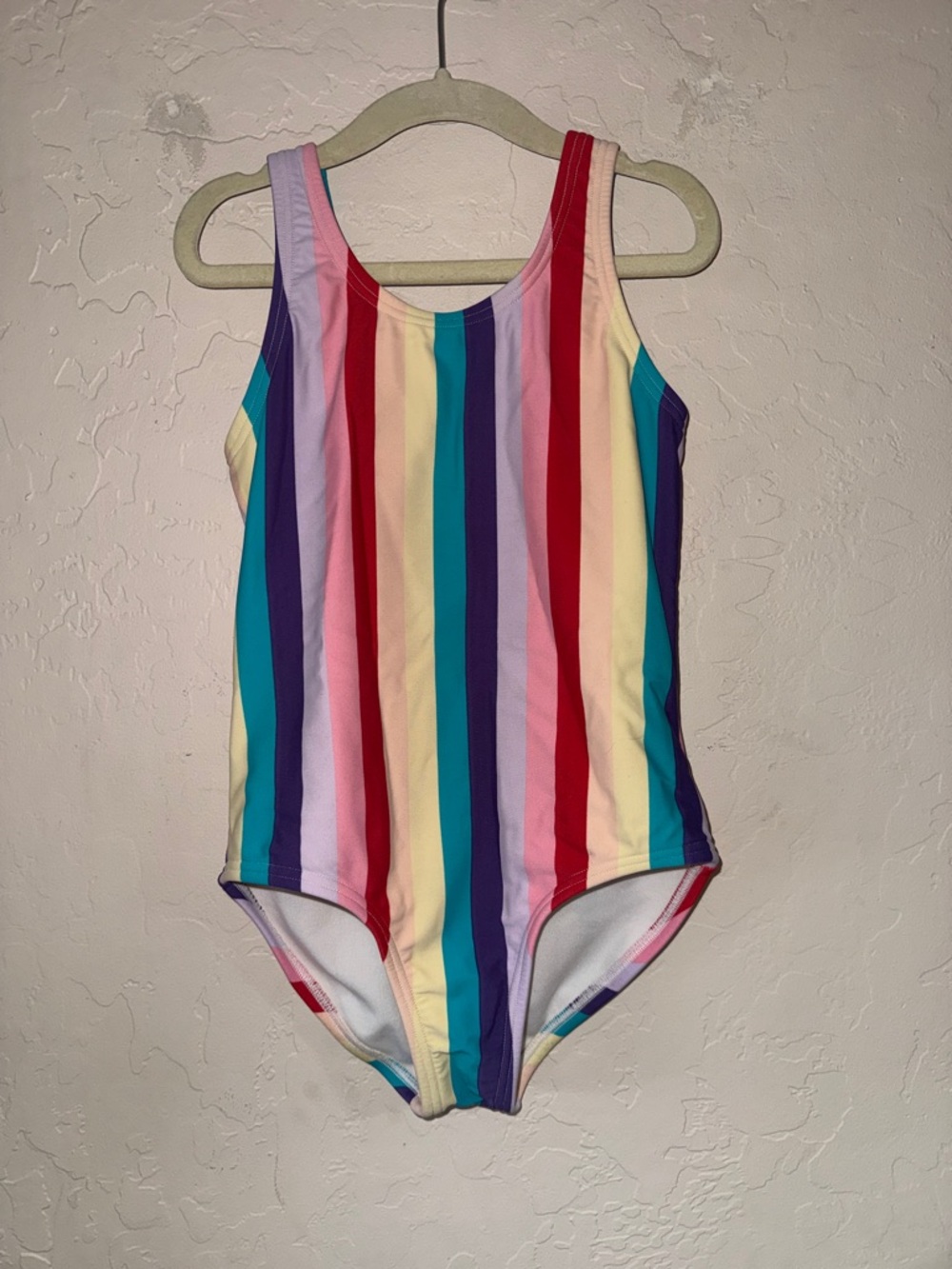 Abercrombie kids girls striped swimsuit size 7/8